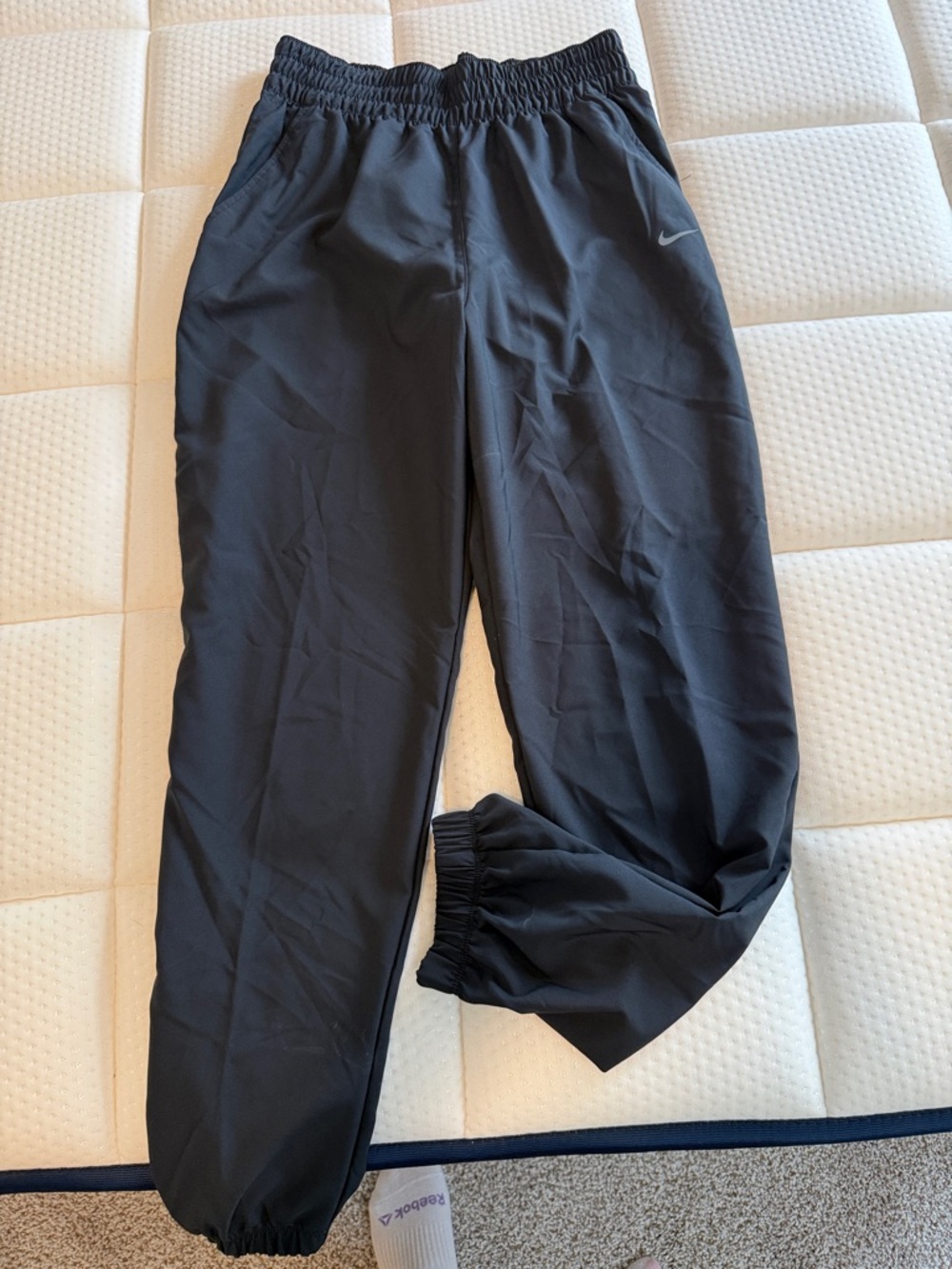 Nike Black Shorts with White Swoosh Logo